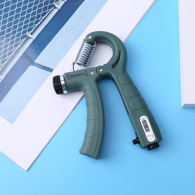 Adjustable Exerciser Hand Gripper With Counter Strengthener Adjustable Resistance Wrist Strengthener Strength Trainer Providing Durable Quality Comfortable Use (Random Color)