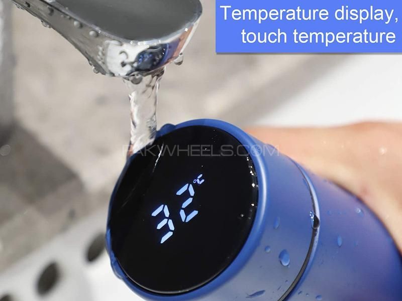 Temperature Display Vacuum Insulated Water Bottle Thermo Flask Made of Premium Stainless Steel Coffee Cup (Random Color)